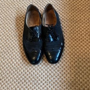 Dieppa Restrepo Black Patent and Suede Oxfords 8